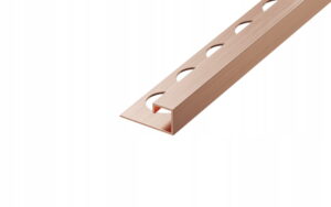 Listwa narożna typu "P" Stalowa, Miedziany szczotkowany 10mm x 10,5mm x 2700mm