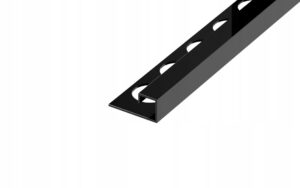 Listwa narożna typu "P" Stalowa, Czarny mat 12mm x 12,5mm x 2700mm