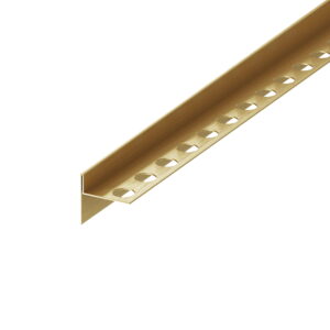 Listwa spadkowa krawędziowa, Prawa złota szczotkowana 180cm