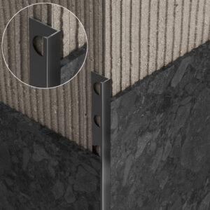 Listwa wykończeniowa aluminiowa "L" Gun metal 10mm x 2700mm