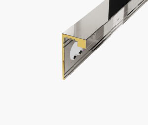 LISTWA WYKOŃCZENIOWA "L" MOSIĄDZ CHROM 12,5 x 2700mm