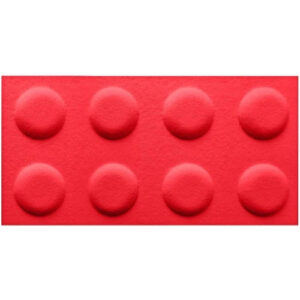 Panel filcowy BRICKS Czerwony 30cm x 60cm