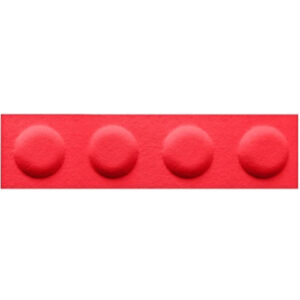 Panel filcowy BRICKS Czerwony 60cm x 15cm