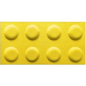 Panel filcowy BRICKS Żółty 30cm x 60cm