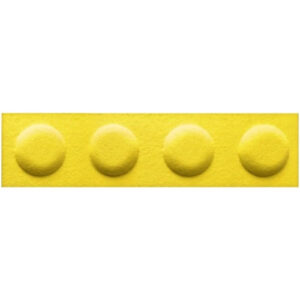 Panel filcowy BRICKS żółty 60cm x 15cm