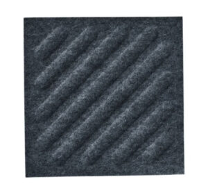 Panel filcowy SQUARE STRIPES 3D szary 30cm x 30cm