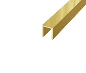 Listwa podłogowa mosiężna "U" polerowana 10mm x 2700mm