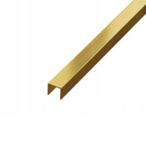 Listwa podłogowa mosiężna "U" szczotkowana 10mm x 2700mm