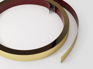 Płaskownik elastyczny samoprzylepny, Złoty połysk 20mm x 6000mm XXL