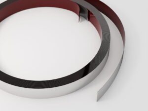 Płaskownik elastyczny samoprzylepny, Srebrny połysk 10mm x 6000mm XXL