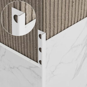 Listwa wykończeniowa aluminiowa "L" Biała 10mm x 2700mm