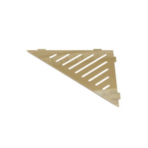 Narożna półka prysznicowa fugowa trójkąt, złoty połysk