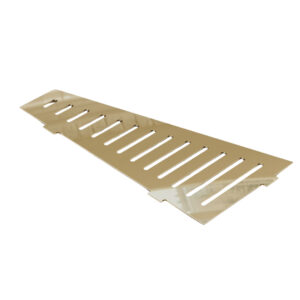 Narożna półka prysznicowa fugowa trapez, złoty połysk