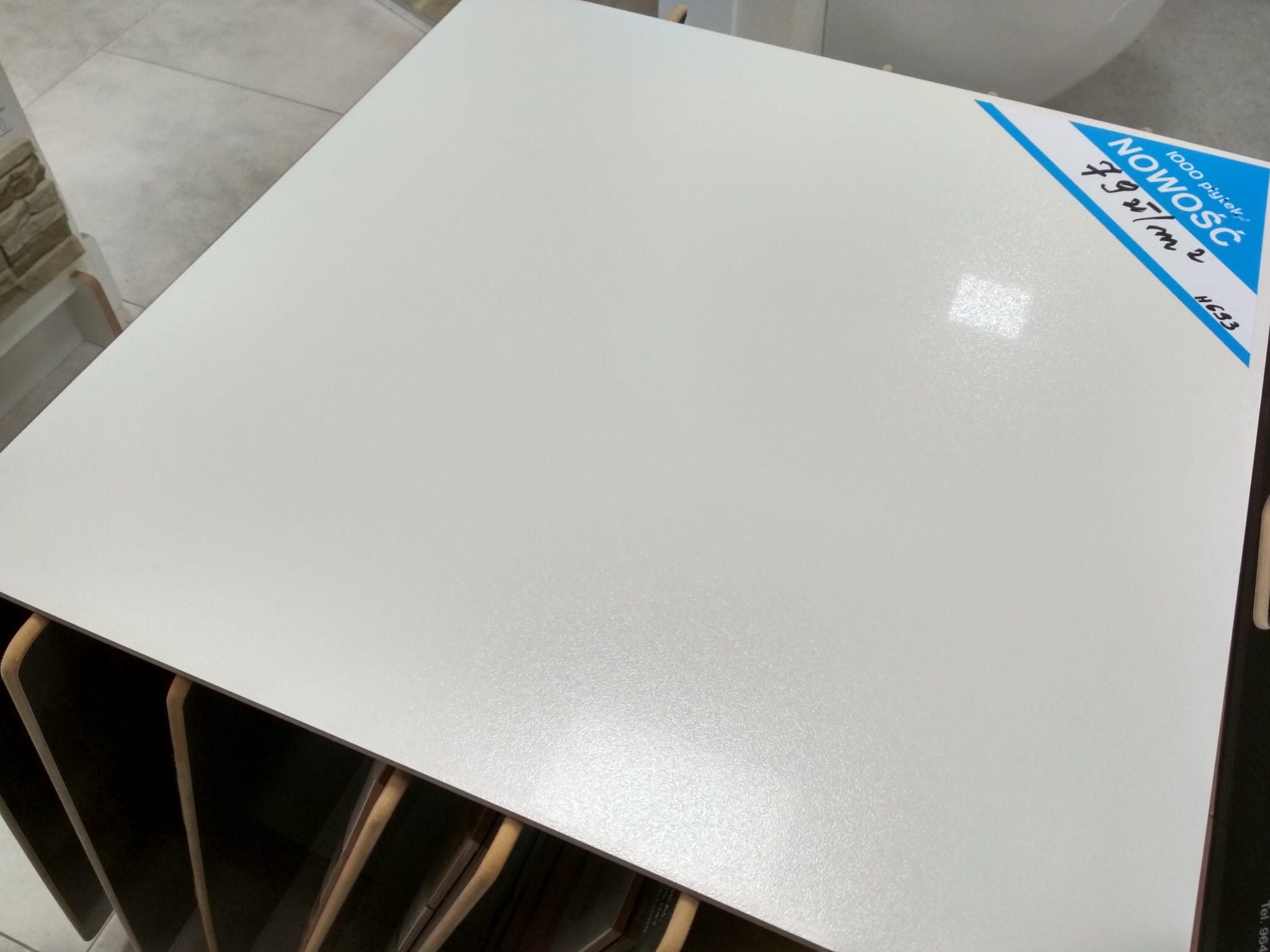 EMIGRES BERGAMO WHITE LAPPATO 60X60 gatunek I - obrazek 2