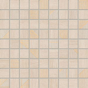 DOMINO  WOODBRILLE BEIGE MOZAIKA 30X30 gatunek I