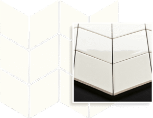 Paradyż  Uniwersalna Mozaika Prasowana Bianco Paradyż Romb Braid  20.5x23.8   gatunek I