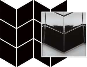 Paradyż  Uniwersalna Mozaika Prasowana Nero Paradyż Romb Braid  20.5x23.8   gatunek I