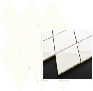 Paradyż  Uniwersalna Mozaika Prasowana Bianco Paradyż Romb Pillow  20.6x23.7  gatunek I