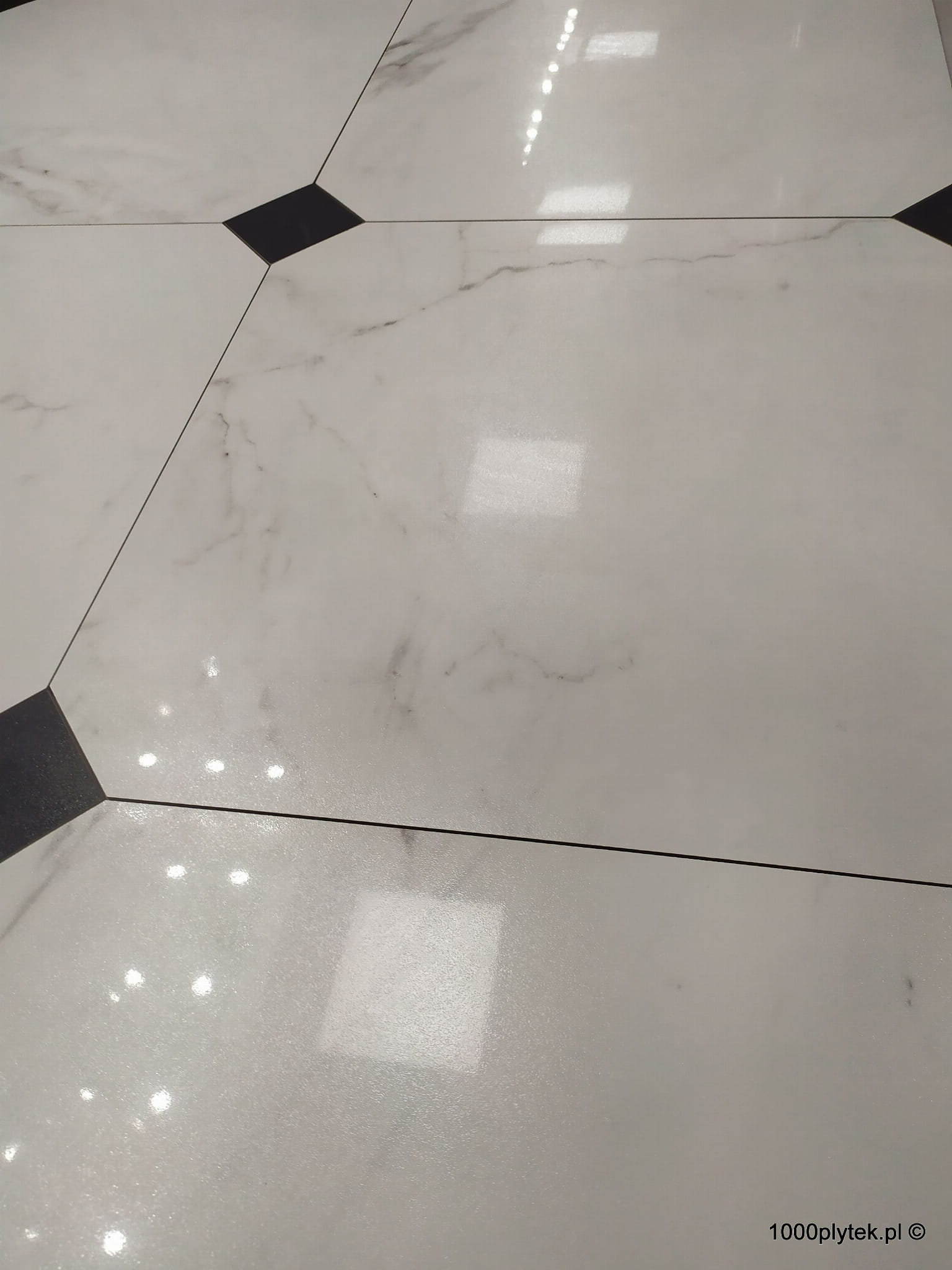 REAL CARRARA LAPPATO oktagon 59,8X59,8 gatunek I kostka 10 cm