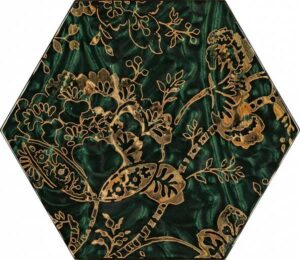 P URBAN COLOURS GREEN INSERTO SZKLANE HEKSAGON C 19,8X17,1 gatunek I
