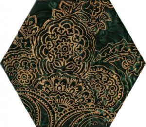 P URBAN COLOURS GREEN INSERTO SZKLANE HEKSAGON B 19,8X17,1 gatunek I