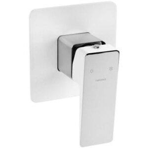 OMNIRES PARMA PM7445CRB bateria natryskowa podtynkowa chrom/biała