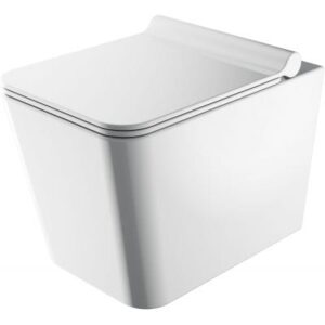 OMNIRES BOSTON Miska toaletowa wisząca bezkołnierzowa z deską BOSTONMWBP