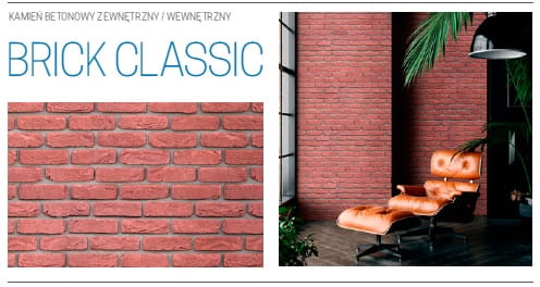 EPIKA BRICK CLASSIC RED PŁYTKA BETON 0,54 M2