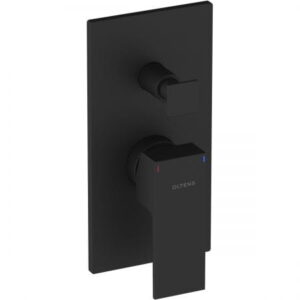 Oltens Gota bateria wannowa-prysznicowa podtynkowa kompletna czarny mat 34101300