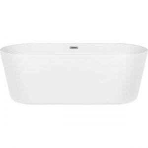 Oltens Inga wanna wolnostojąca 157x75 cm owalna akrylowa biała 12007000