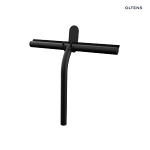 Oltens Glomma ściągaczka do wody z uchwytem czarny mat 99001300