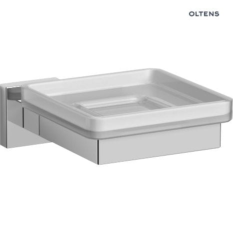 Oltens Tved mydelniczka z uchwytem szkło szronione/chrom 84101510