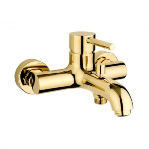 Oltens Molle bateria wannowo-prysznicowa ścienna złota 34000800