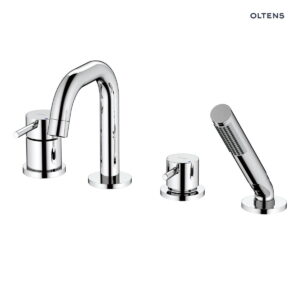 Oltens Molle bateria wannowo-prysznicowa kompletna 4-otworowa chrom 34200100
