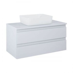Oltens Vernal szafka 100 cm podumywalkowa wisząca szary mat z blatem 60005700