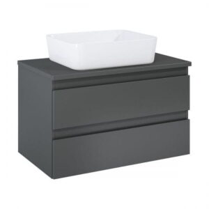Oltens Vernal szafka 80 cm podumywalkowa wisząca grafit z blatem 60004400
