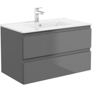 Oltens Vernal umywalka z szafką 80 cm grafit 68001400