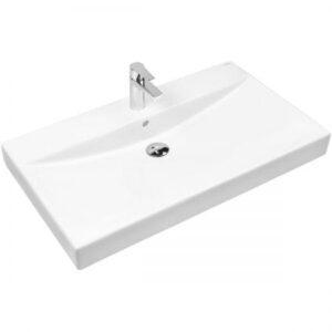 Oltens Hofsa umywalka 80x46 cm nablatowa biała 41306000