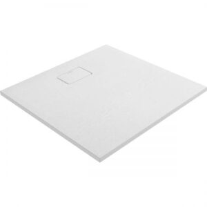 Oltens Bergytan brodzik kwadratowy 90x90 cm RockSurface biały 17101000