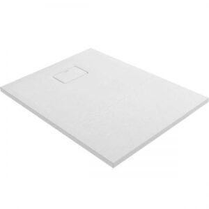 Oltens Bergytan brodzik prostokątny 100x80 cm RockSurface biały  gatunek I wyprzedaż