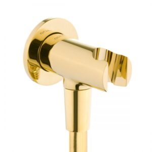 Oltens Hvita przyłącze kątowe z uchwytem okrągłe złota 39304800