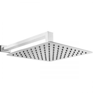 Zestaw Oltens Vindel (S) Lagan (S) deszczownica 25 cm kwadratowa z ramieniem ściennym chrom 36014100