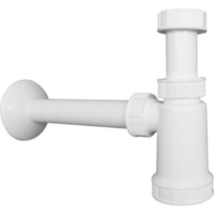 Oltens Harkan syfon umywalkowy butelkowy 1 1/4 plastikowy biały 02101000