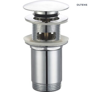 Oltens Halsa korek do umywalki klik klak okrągły z przelewem G1 1/4 chrom 05101100