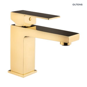 Oltens Gota bateria umywalkowa stojąca złota 32201800