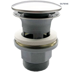 Oltens Jelsa korek do umywalki klik klak okrągły z przelewem G 1 1/4 chrom 05103100