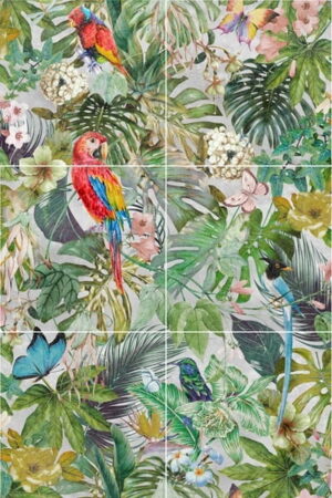 Mural gresowy 120x180 DEK 120X180 JUNGLE-3 LIGHT 6-ELEM. MAT gatunek I Super Cena