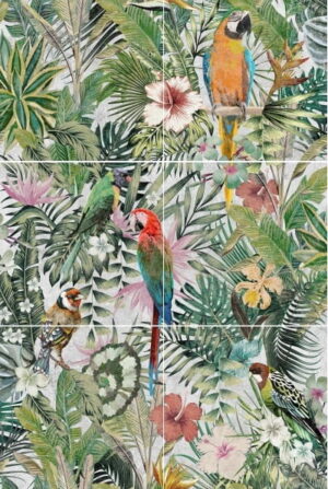 Mural gresowy 120x180 PRESTIGE JUNGLE-2 LIGHT 6-ELEM. MAT gatunek I Super Cena