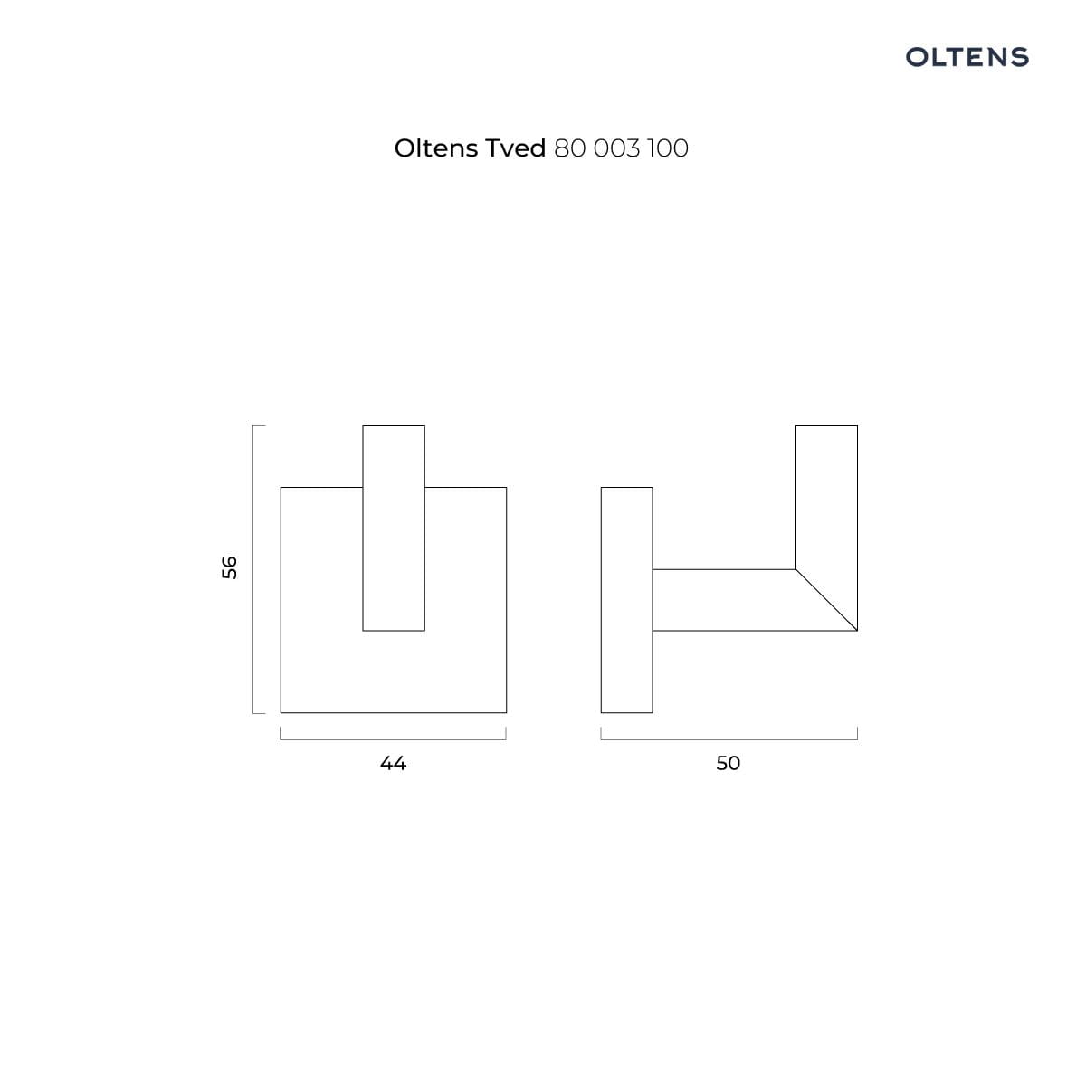 Oltens Tved haczyk na ręcznik chrom 80003100 - obrazek 2
