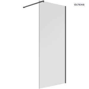 Oltens Bo ścianka prysznicowa Walk-In 100 cm profil czarny mat 22002300